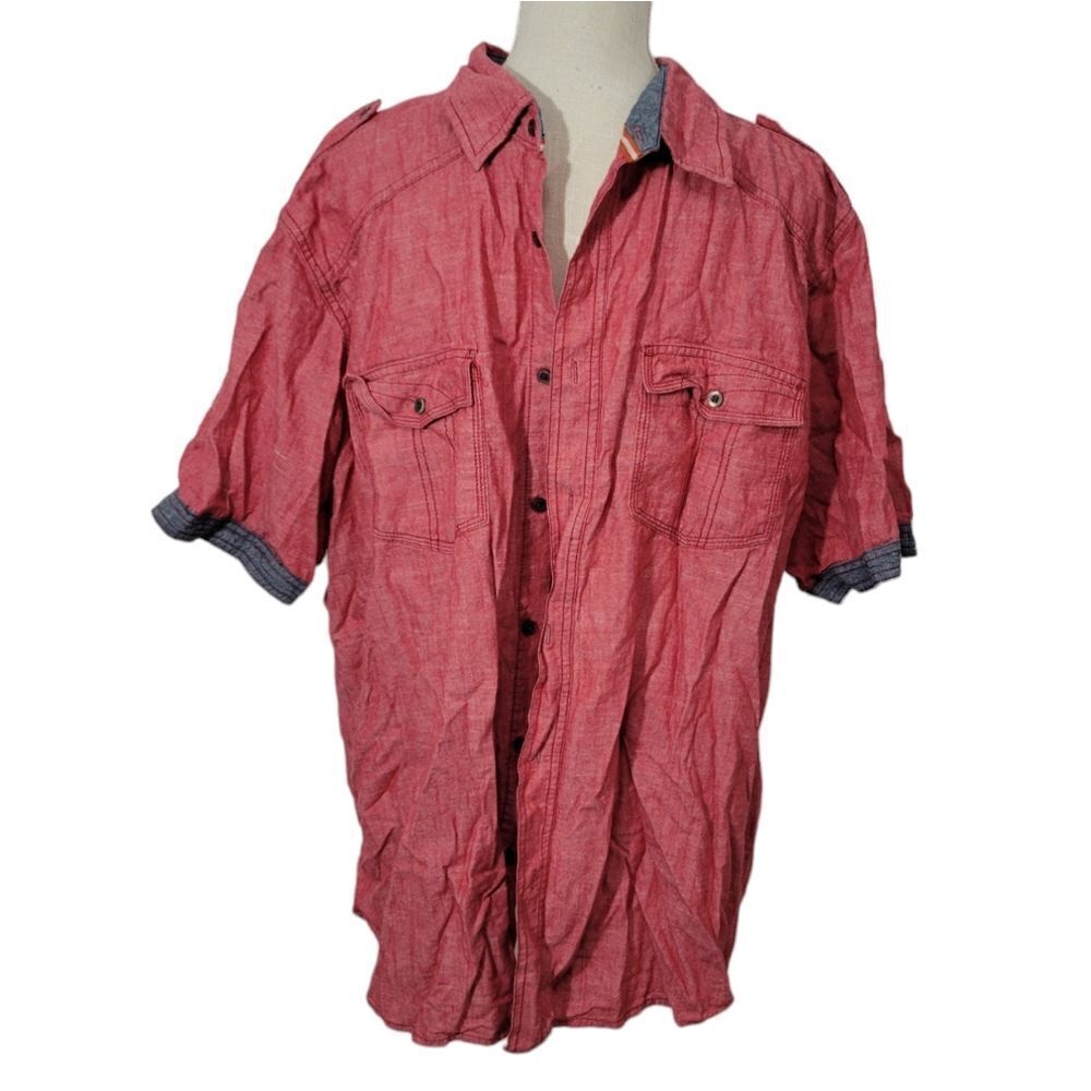 Black jack cotton button up - Picture 2 of 8
